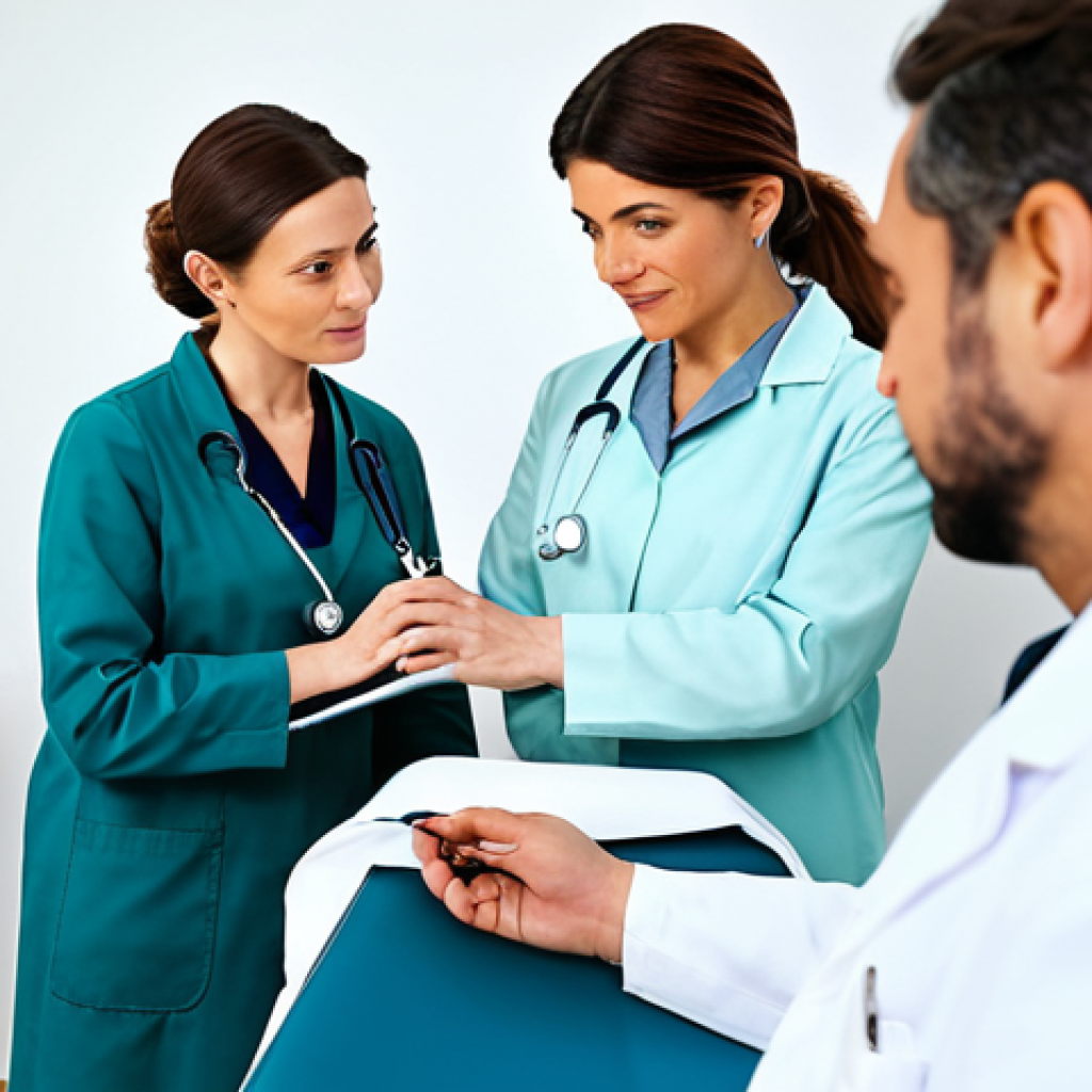 피부과 예약 꿀팁 - Doctor Consultation**

"A kind, professional female dermatologist in a clean, modern clinic examinin...